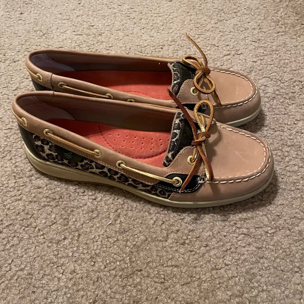 Women’s Sperry Top-Sider angelfish linen/leopard sparkle